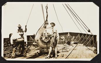 Bathysphere, Nonsuch Island, Bermuda Deep Sea Expedition. Photo Album 1930-1931.